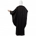 Party wear Kaftan abaya with embroidery work- Black-Gold